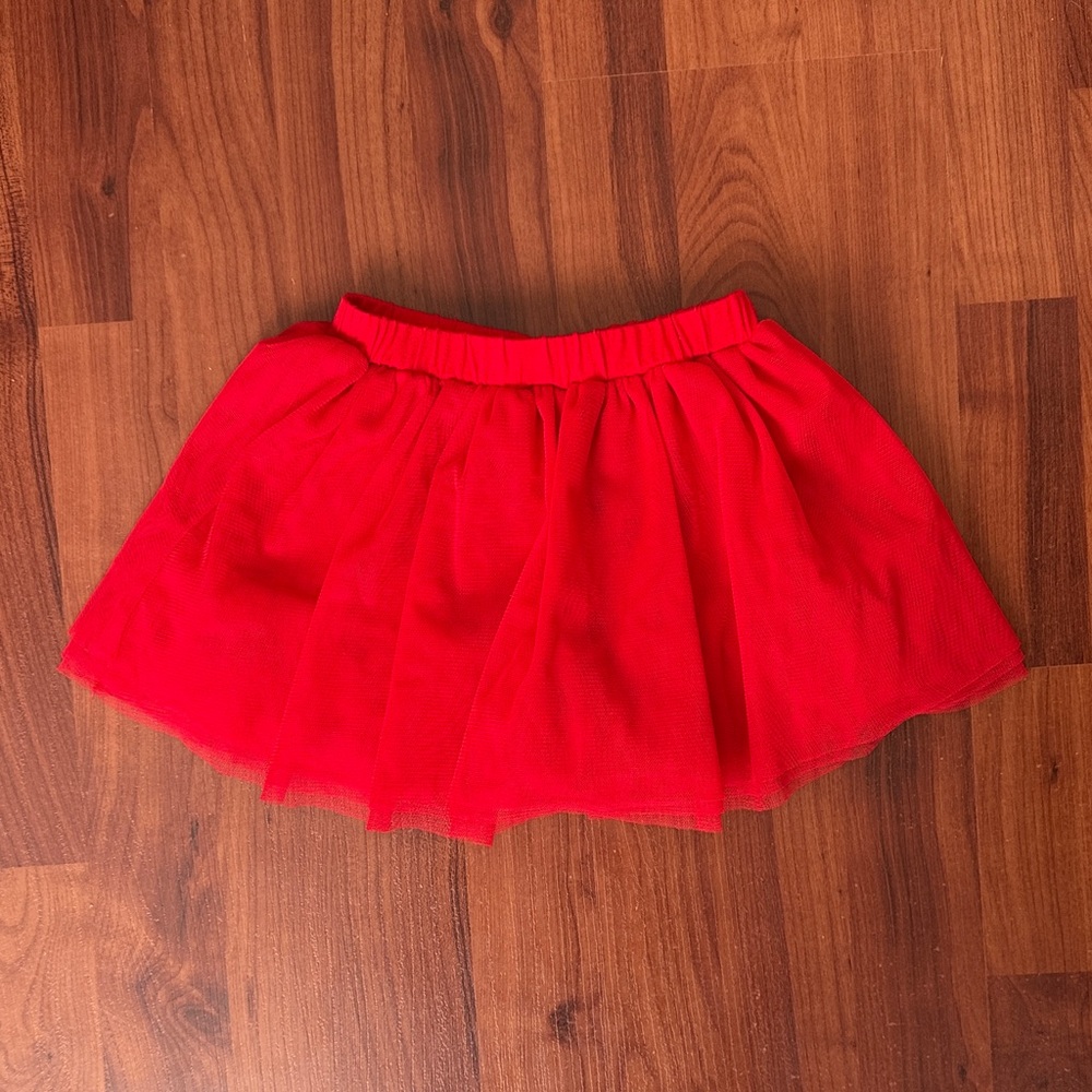 Little Sleepies Red Tulle Skirt